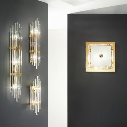 Kolarz 0342.63.3 - Nástenné svietidlo ONTARIO 3xE14/40W/230V 60 cm 24K zlatý