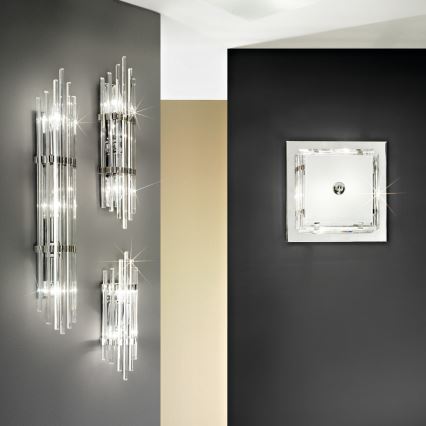 Kolarz 0342.63.5 - Nástenné svietidlo ONTARIO 3xE14/40W/230V 60 cm lesklý chróm