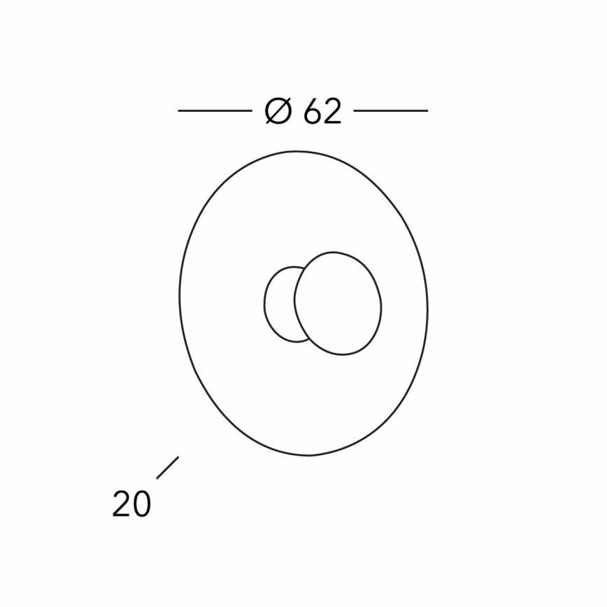 Kolarz 0365.61XL.V1.3 - Nástenné svietidlo LUNA 1xE27/100W/230V 24K zlatý