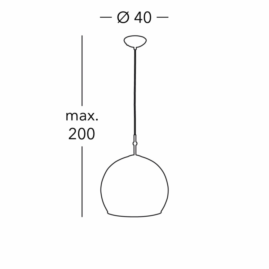 Kolarz 0392.31L.3.Aq.Ch - Luster na lanku LUNA 1xE27/60W/230V 24K zlatý