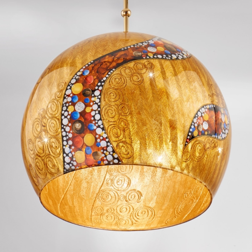 Kolarz 0392.31L.3.Ki.Au - Luster na lanku LUNA 1xE27/60W/230V 24K zlatý