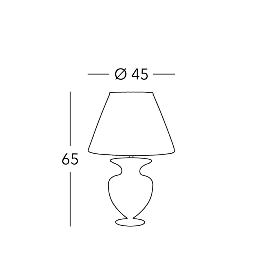 Kolarz 1415.71M.CH - Stolná lampa ANFORA 1xE27/100W/230V 24K zlatý