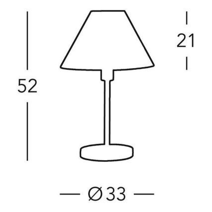 Kolarz 264.70.4 - Stolná lampa HILTON 1x E27/60W/230V