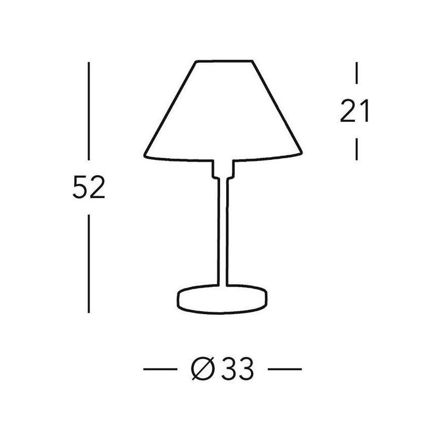 Kolarz 264.70.4 - Stolná lampa HILTON 1x E27/60W/230V