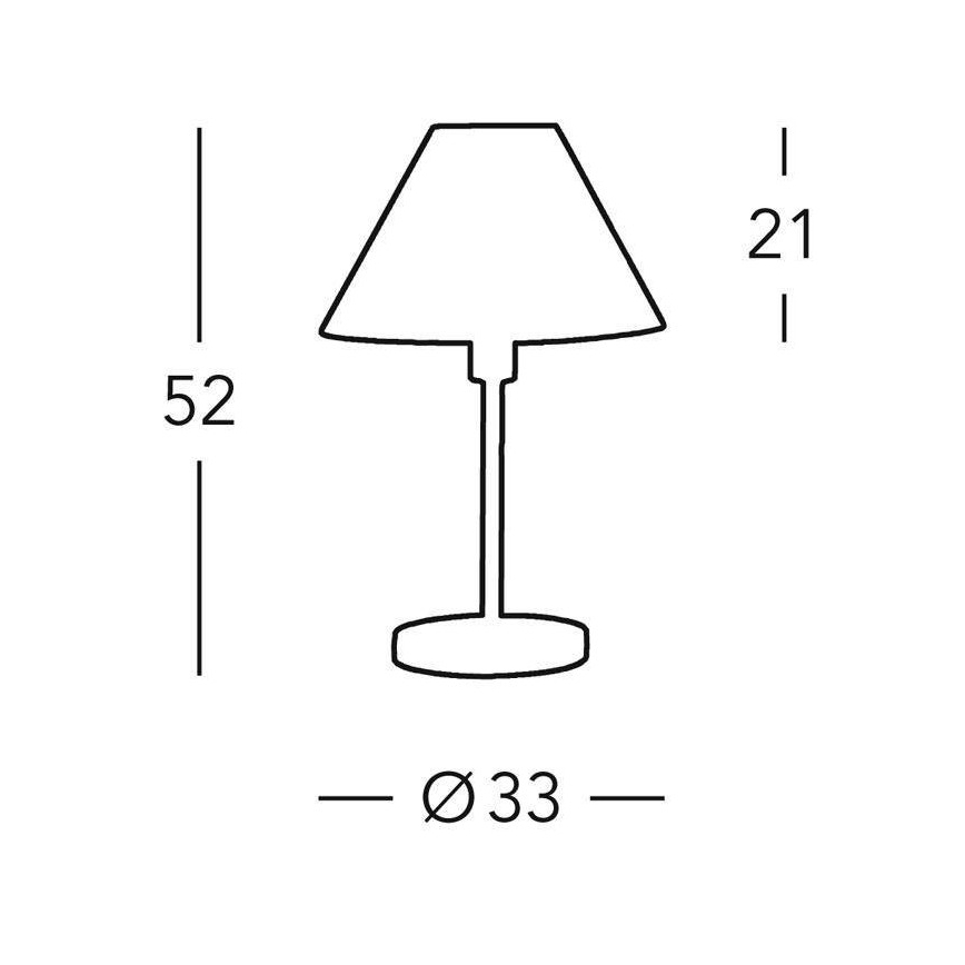 Kolarz 264.70.6 - Stolná lampa HILTON 1xE27/60W/230V