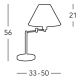 Kolarz 264.71.4 - Stolná lampa HILTON 1x E27/60W/230V