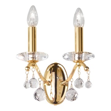 Kolarz 3234.62.3.KoT - Krištáľové nástenné svietidlo CARMEN 2xE14/60W/230V 24K zlato