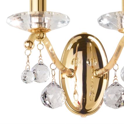 Kolarz 3234.62.3.KoT - Krištáľové nástenné svietidlo CARMEN 2xE14/60W/230V 24K zlato