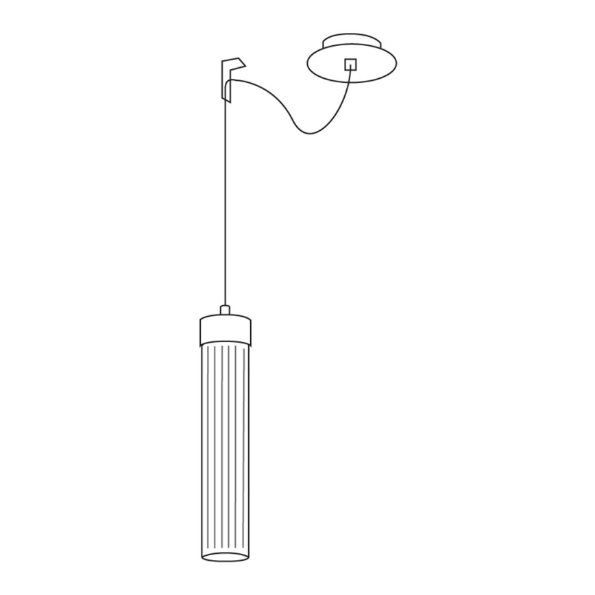 Kolarz 6009.30151 - Luster na lanku RAGGIO 1xE14/25W/230V striebro
