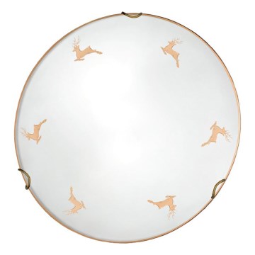 Kolarz 731.11.4.150 - Nástenné svietidlo NONNA 1xE27/60W/230V, priemer 30 cm, jelení ružové zlato