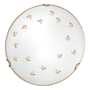 Kolarz 731.11.4.160 - Nástenné svietidlo NONNA 1xE27/60W/230V, pr. 30 cm, kvetinový motív, ružové zlato