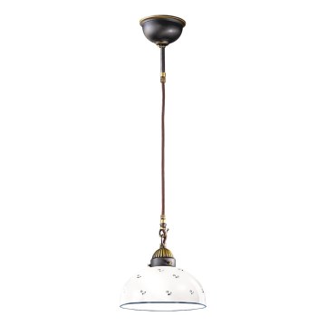 Kolarz 731.30.24 - Luster na lanku NONNA 1xE27/75W/230V pr. 30 cm modrá
