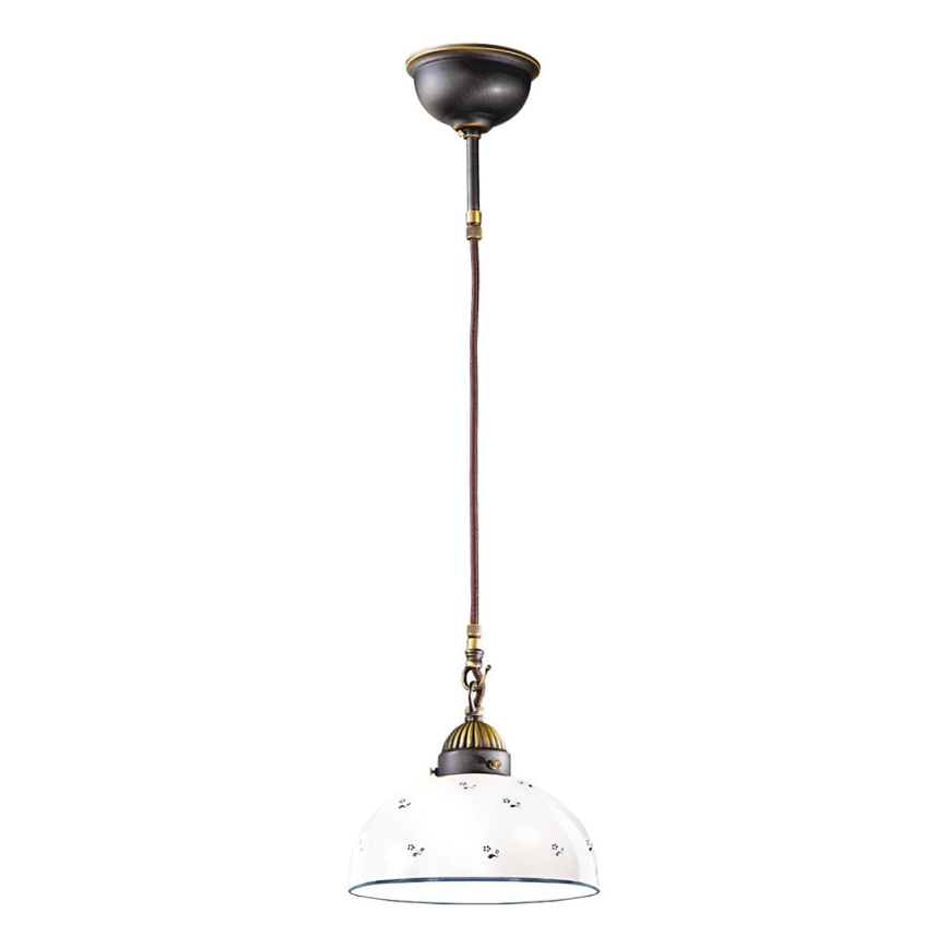Kolarz 731.30.24 - Luster na lanku NONNA 1xE27/75W/230V pr. 30 cm modrá