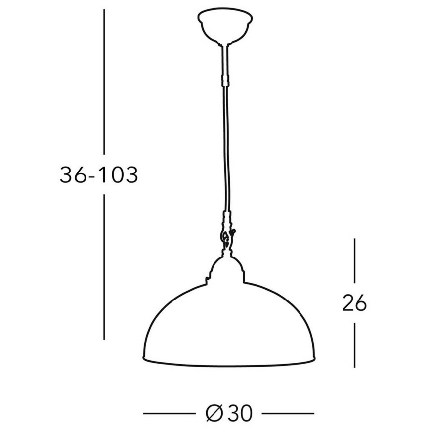 Kolarz 731.30.54 - Luster na lanku NONNA 1xE27/75W/230V