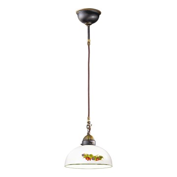 Kolarz 731.32.139 - Luster na lanku NONNA 1xE27/75W/230V pr. 36 cm víno/jahody