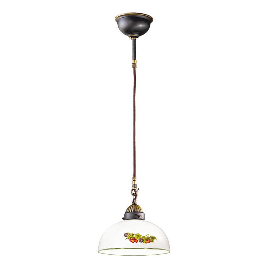 Kolarz 731.32.139 - Luster na lanku NONNA 1xE27/75W/230V pr. 36 cm víno/jahody