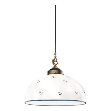 Kolarz 731.32.19 - Luster na lanku NONNA 1xE27/75W/230V pr. 36 cm modrá