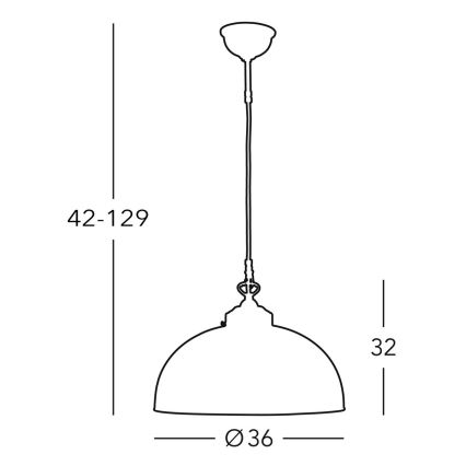 Kolarz 731.32.22 - Luster na lanku NONNA 1xE27/75W/230V zelená