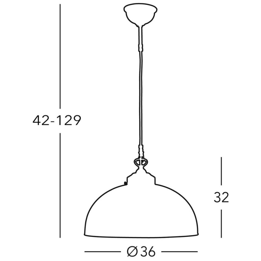 Kolarz 731.32.55 - Luster na lanku NONNA 1xE27/75W/230V