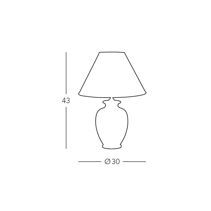 Kolarz 731.70W.100 - Stolná lampa NONNA 1xE27/100W/230V biela