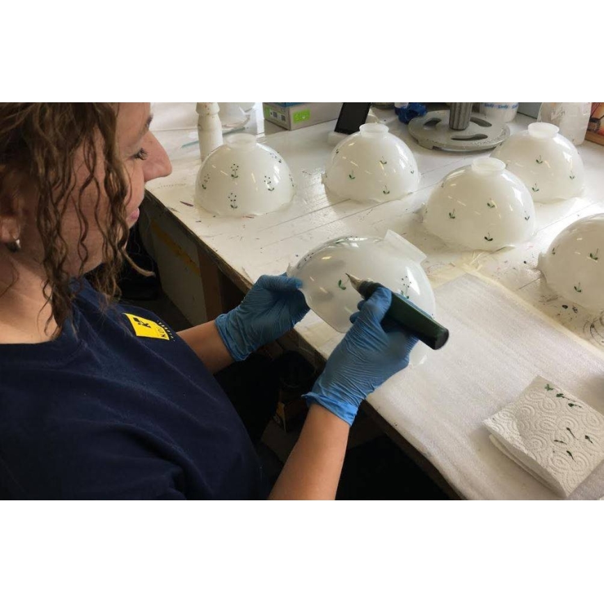 Kolarz 731.73.21 - Stolná lampa NONNA 1xE27/75W/230V zelená