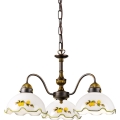 Kolarz 731.83.116 - Luster na reťazi NONNA 3xE27/75W/230V s motívom citrónov