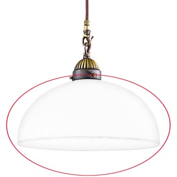 Kolarz 731.G54 - Náhradné sklo k lustru, stojacej lampe a bodovému svietidlu NONNA E27 pr. 30 cm biela