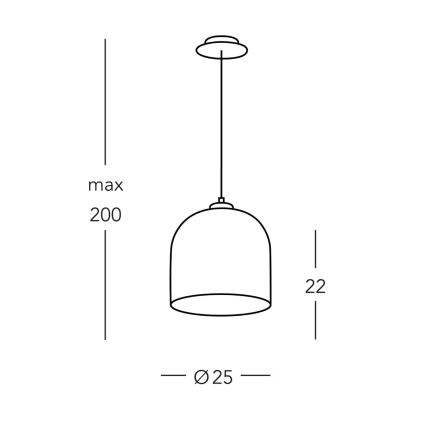 Kolarz A1352.31.Au.100 - Luster na lanku NONNA 1xE27/60W/230V jelene dub/biela/zlatá