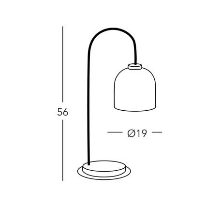 Kolarz A1352.71.Au.100 - Stolná lampa NONNA 1xE27/60W/230V jelene dub/biela/zlatá