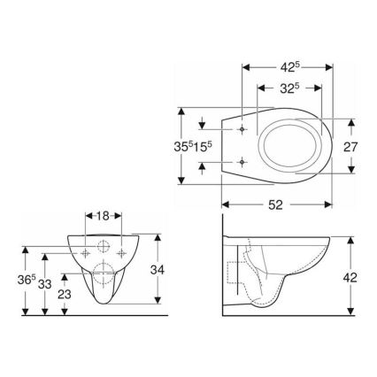Kolo K93101000 - Závesné WC Rimfree Rekord keramika/biela