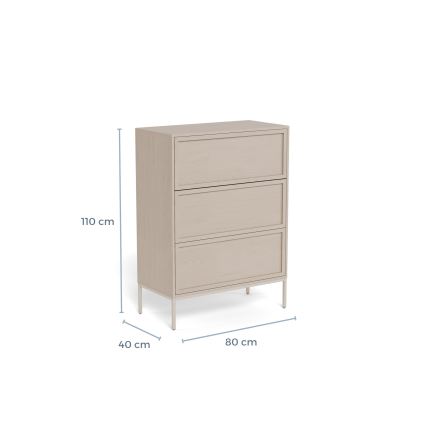 Komoda ALIN 80x40 cm taupe