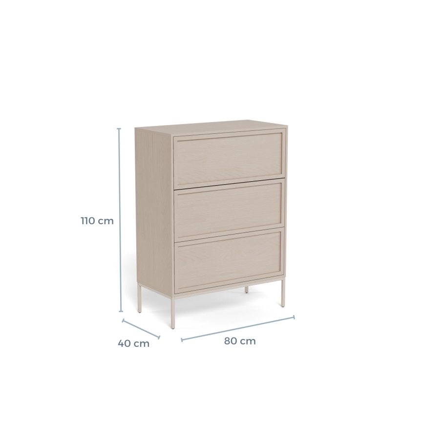 Komoda ALIN 80x40 cm taupe
