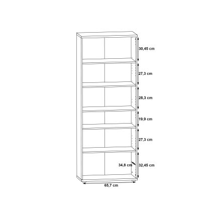 Komoda/Botník SIMO biela/betónovo sivá