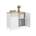 Komoda FIRA 80x40 cm biela/dub