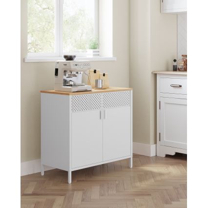 Komoda FIRA 80x40 cm biela/dub