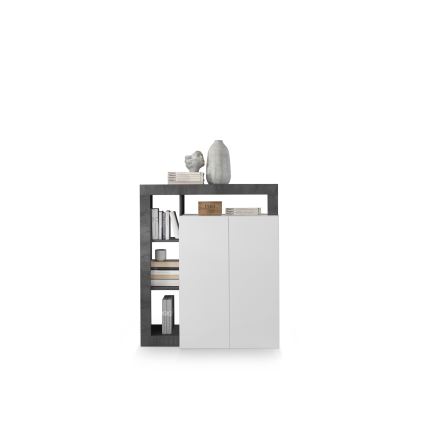 Komoda LENOR biela/antracit