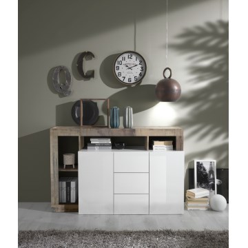 Komoda LENOR biela/javor