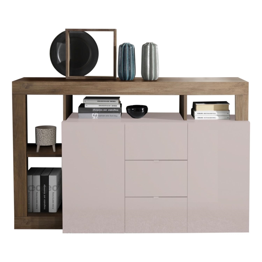 Komoda LENOR kašmír/dub