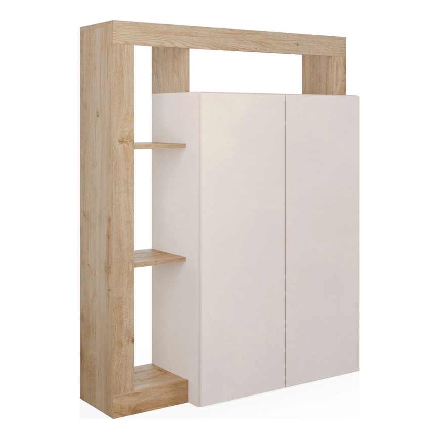 Komoda LENOR kašmír/hnedá