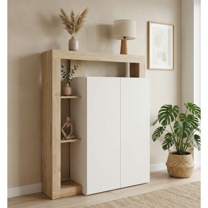Komoda LENOR kašmír/hnedá