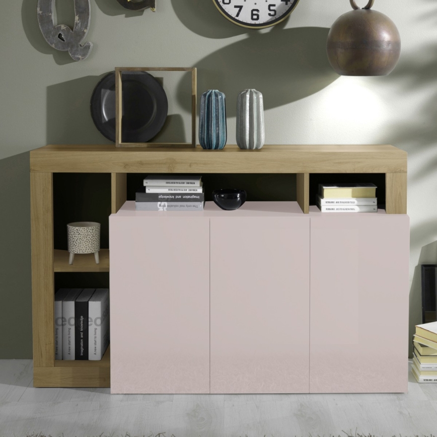 Komoda LENOR kašmír/hnedá