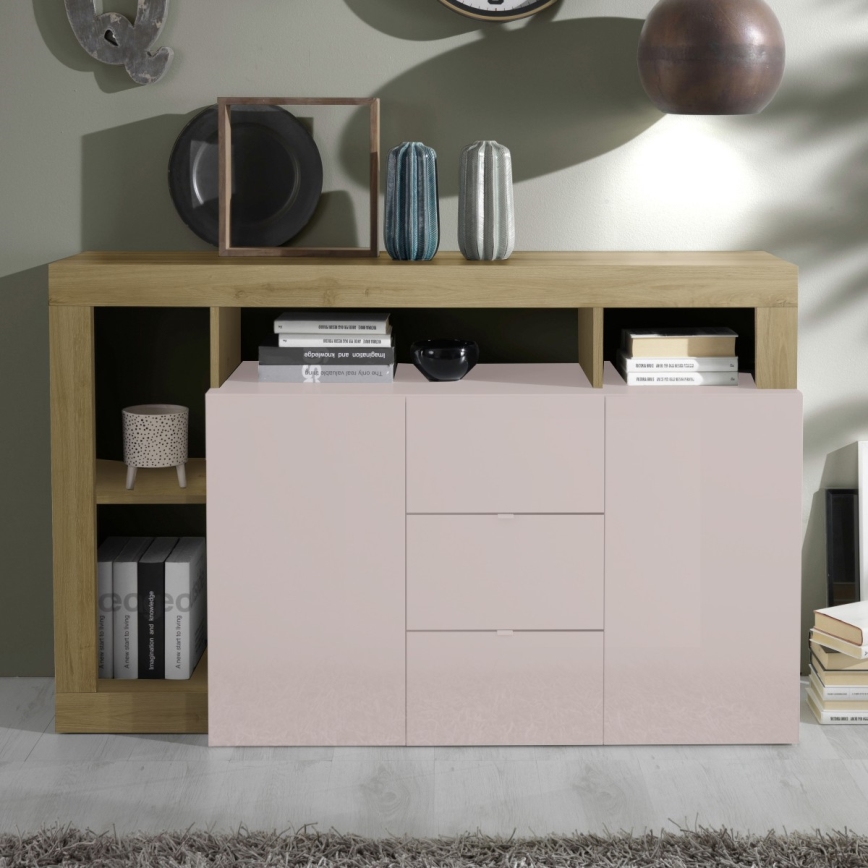 Komoda LENOR kašmír/hnedá