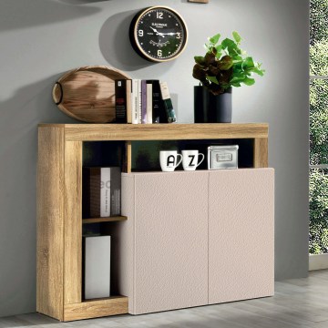 Komoda LENOR kašmír/svetlý dub