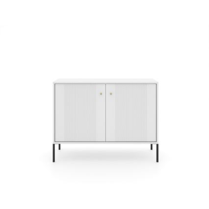 Komoda LUE 104x39 cm biela/čierna