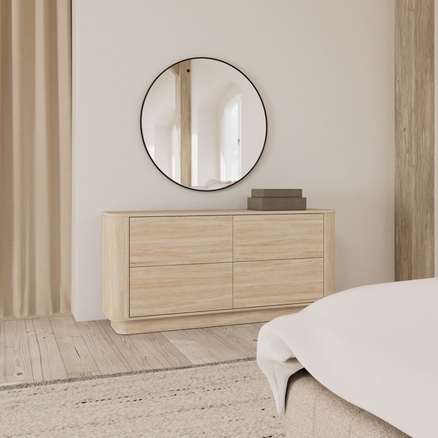 Komoda MADERA 160x75 cm biely dub