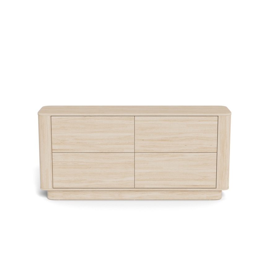 Komoda MADERA 160x75 cm biely dub