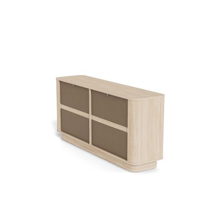 Komoda MADERA 160x75 cm biely dub