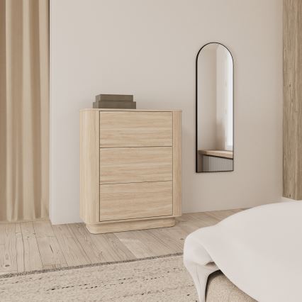 Komoda MADERA 90x107 cm biely dub