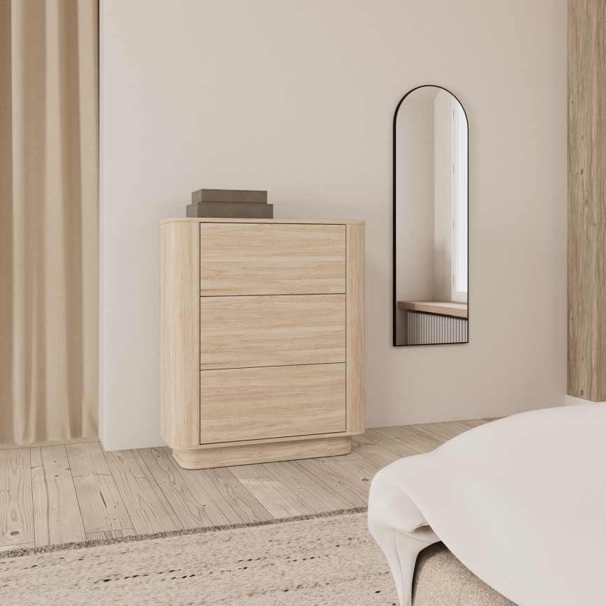 Komoda MADERA 90x107 cm biely dub