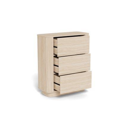 Komoda MADERA 90x107 cm biely dub